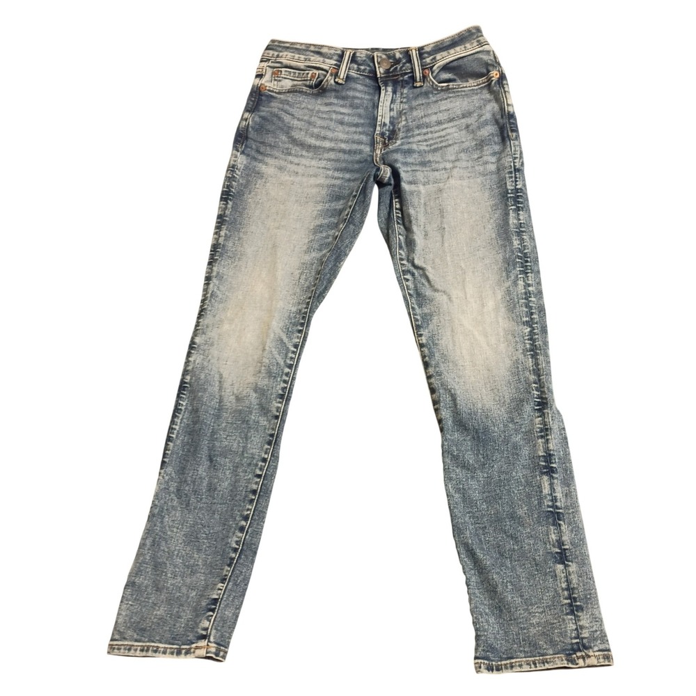 American Eagle Airflex+ Slim Straight Jeans Mens 28x30 Light Wash Stretch